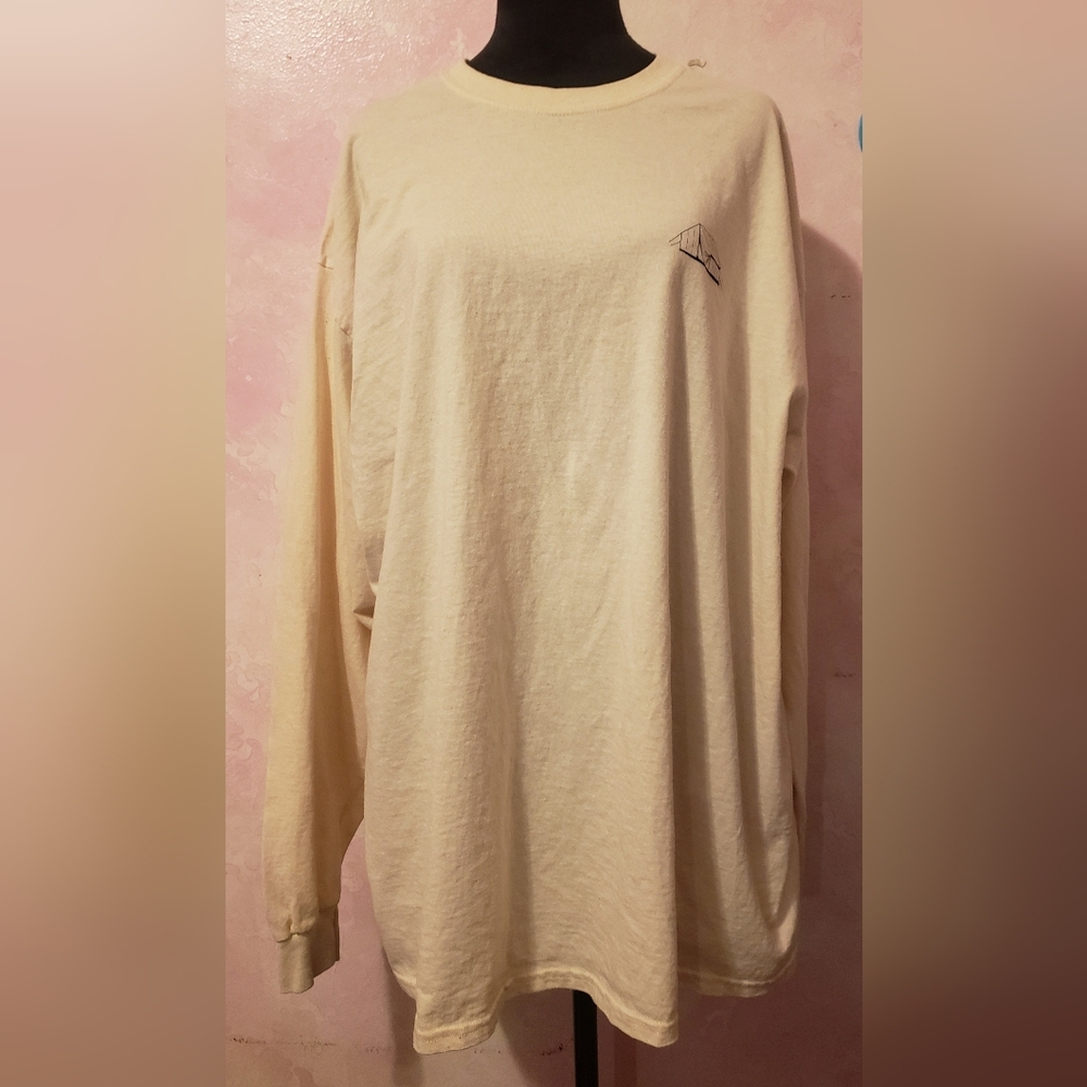 Gildan Cream Long Sleeve Shirt